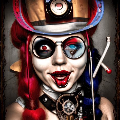 5d Steampunk Harley Quinn Graphic · Creative Fabrica
