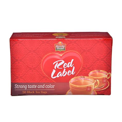 Brooke Bond Red Label Black Tea 50 Bags Sharjah Co Operative Society