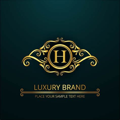 Luxus Buchstabe H Logo Download Der Kostenlosen Vektor