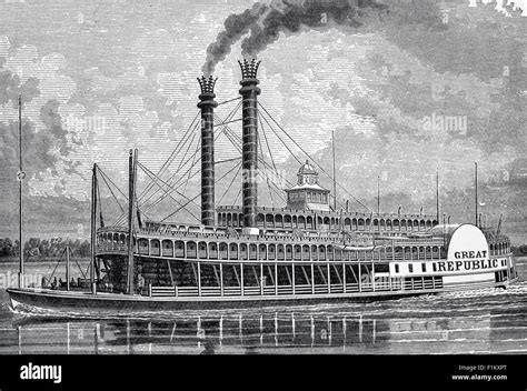 Paddle Steamer 19th Century Hi Res Stock Photography And Images Alamy
