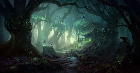 Mystic Forest By Giao Nguyen Fantasy Landscape Fantasy Forest
