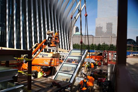 retractable skylight in world trade center oculus takes final form the new york times