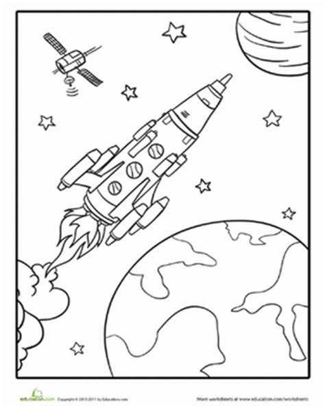 Or else, do online coloring directly from your tab, ipad or on our web feature for this rocket ship entering space coloring page. Rocketship Coloring Page | Coloring pages, Planet coloring ...