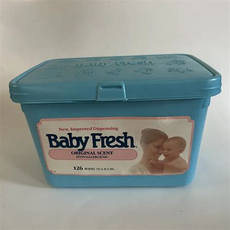 Vintage Baby Fresh Wipes Diaper Wipe Container 1989 Scott Movie Prop