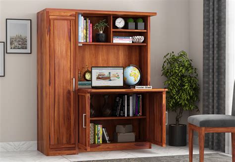 Addy modular study table shelf. Buy Amstel Study Table Cum Bookshelf (Honey Finish) Online ...