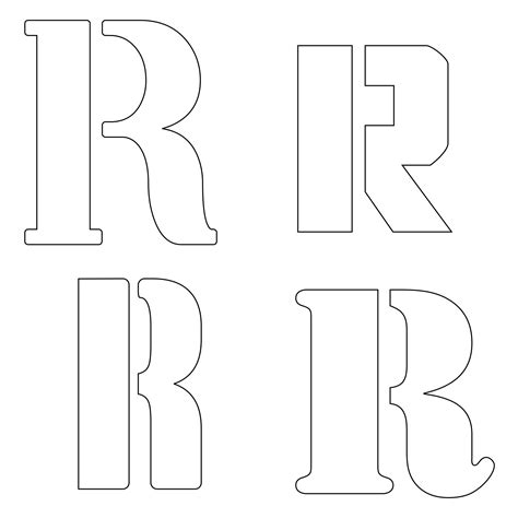 6 Best Large Printable Block Letter Stencils R Printableecom 10 Best