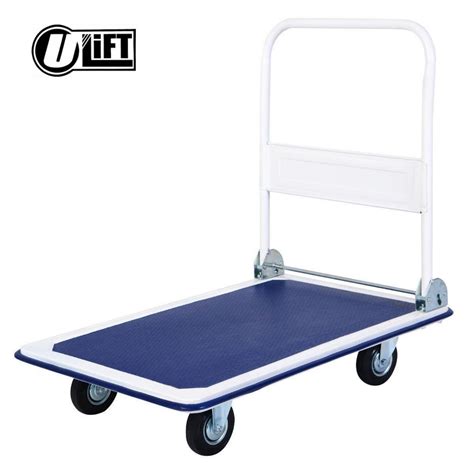 U Lift® Hand Truck Trolley Folding Push Cart 300kg Blue Lazada Ph
