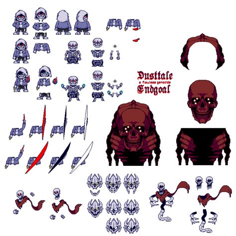 Dusttaleendgoal A Flawless Genocide Sprite Sheet By Zxzhw7n On Deviantart