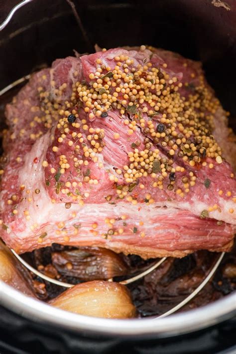 Not much beats traeger corned beef, and this recipe for smoked corn beef brisket will top any other one. Instant Pot Corned Beef Brisket in Beer with vegetables - BoulderLocavore.com | Corned beef ...