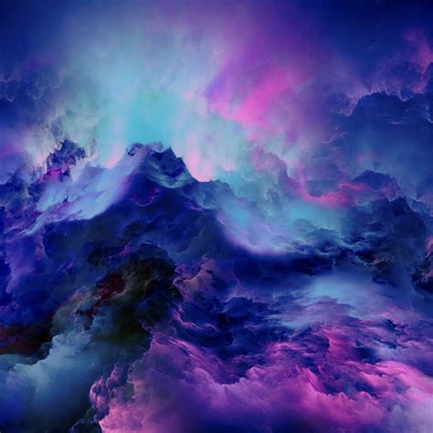 1224x1224 Colorful Clouds Abstract 4k 1224x1224 Resolution Wallpaper