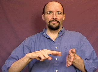 (idiom) an example of . "meaning" ASL American Sign Language