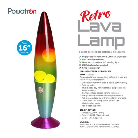 Get it as soon as mon, jan 11. Contemporary Rainbow Lava Lamp Light Peaceful Motion Wax ...