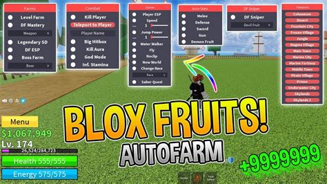 Roblox Script Blox Fruits Hack Gui Auto Farm Quest Devil Fruits