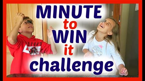 Minute To Win It Challenge Round One Youtube
