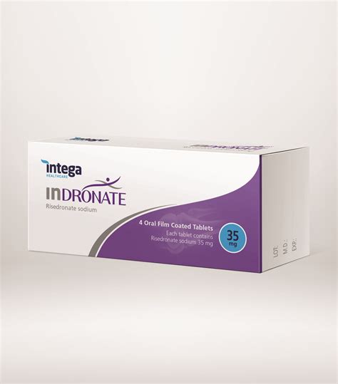 Indronate Risedronate 35mg Film Coated Tablets Intega Health
