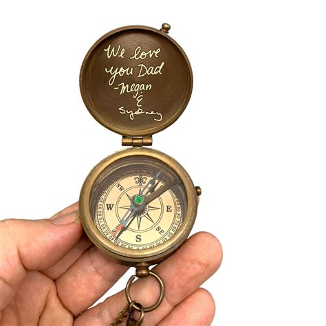 Engraved Personalized Compass As A Beautiful T For Dad