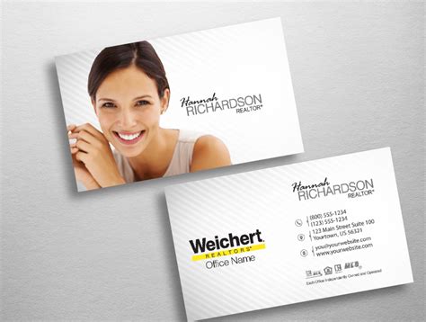 Keeping fresh cards handy is how you grow your business. | Weichert Realtors Business Card Style WCH211