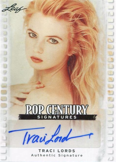 Traci Lords 2011 Pop Century Signatures Autograph Reed Buy Da Card