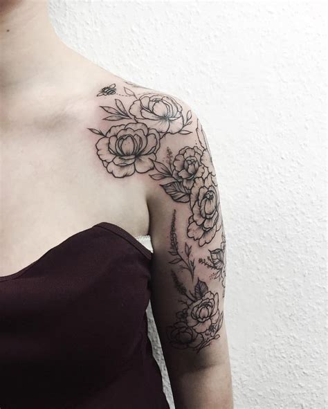 36 Best Simple Half Sleeve Shoulder Tattoo For Women