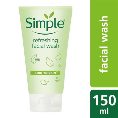 Simple Kind To Skin Refreshing Facial Wash Gel 150ml Shopee Malaysia