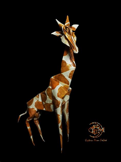 长颈鹿Giraffe Design by Komatsu Hideo Folded by me Paper555