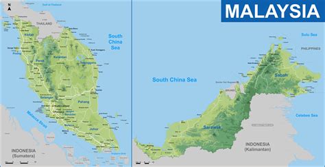 Map Of Malaysia Malaysia Map Malaysia Tourist Map Map Of Malaysia
