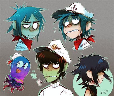 I Love This Person S Art Style So Much Tf Where Can I Find Them Gorillaz Fan Art Gorillaz