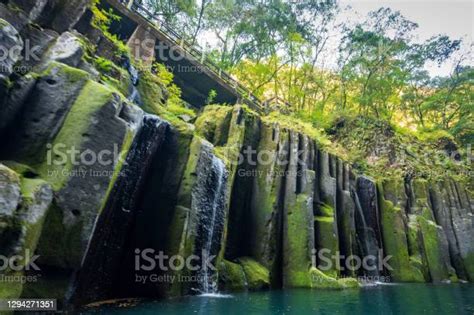Takachiho Gorge In Autumn A Mythical Village Stock Photo Download