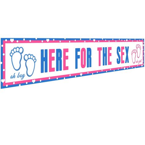 Buy Ushinemi Gender Reveal Party Decorations Here For The Sex Banner