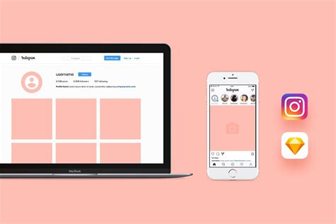 Instagram Page Layout Template
