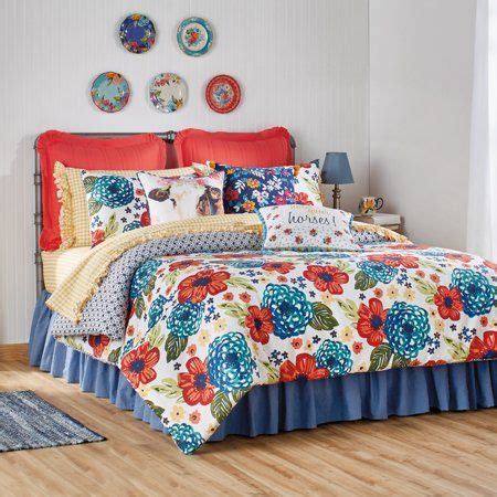 Receive free shipping for purchases of $50 or. The Pioneer Woman Dazzling Dahlias Bed in a Bag 7 Piece ...