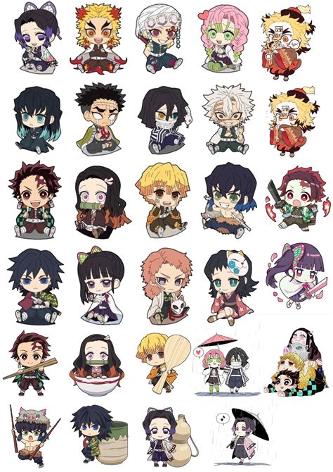 Kimetsu No Yaiba Stickers For Sale Anime Chibi Anime Diys Anime Crafts