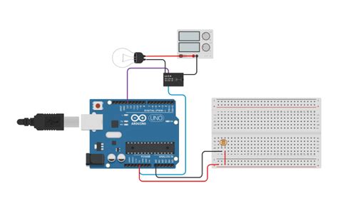 Circuit Design Light Control Using Photoresistor And Wifi Tinkercad