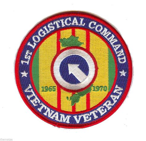 Army 1st Logistical Command Vietnam Veteran 4 Embroidered Military