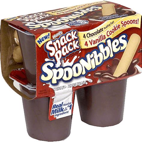 Hunts Snack Pack Pudding Cups Chocolate Spoonibbles Shop Riesbeck