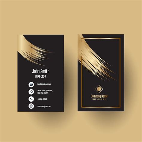 Elegant Business Card Template Design Free Vector