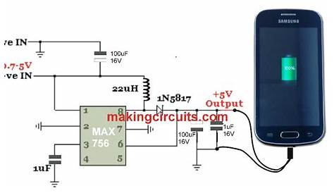 Simple Smartphone Charger Circuit | Smartphone charger, Circuit, Iphone