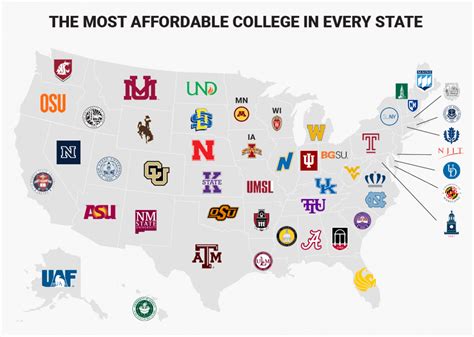 Wall Map Of Us Colleges And Universities Map