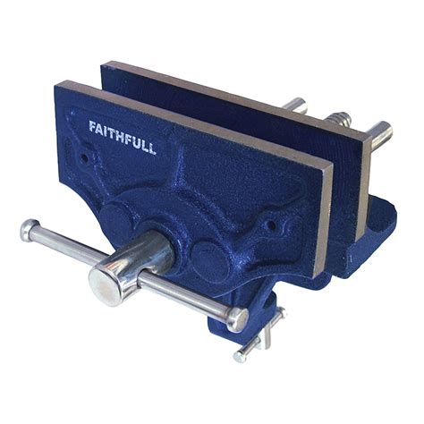 Faithfull 34 Woodcraft Vice 150mm 6in Clamp Mount Rapid Online