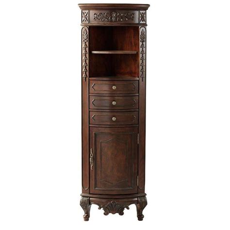 Home Decorators Collection Winslow 22 In W Corner Linen Cabinet In