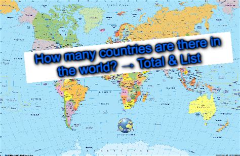 How Many Countries Are There In The World → Total And List Badisoch