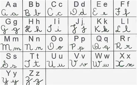 Alfabeto Letra Cursiva Maiuscula E Minuscula Para Imprimir Atividades
