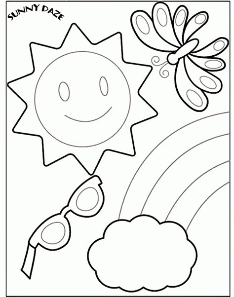 Which is your favorite coloring sheet? Free Preschool Summer Coloring Pages - Coloring Home