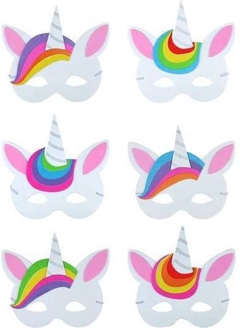 Cute and easy kids' craft idea!. Unicorn Masker Mooi Inspiratie : Unicorn Face Beeldverhaalvector Motivatiekaart Met Sterren ...