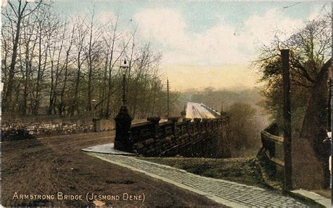 Postcard Of The Armstrong Bridge Viewed From Colemans Fields In