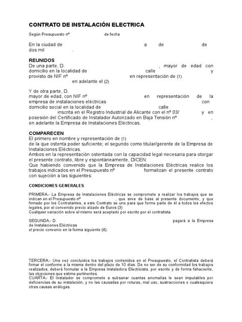 Modelo Contrato Obra Y Servicio Word Actualizado Noviembre 2022