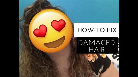 How To Fix Damaged Hair Youtube