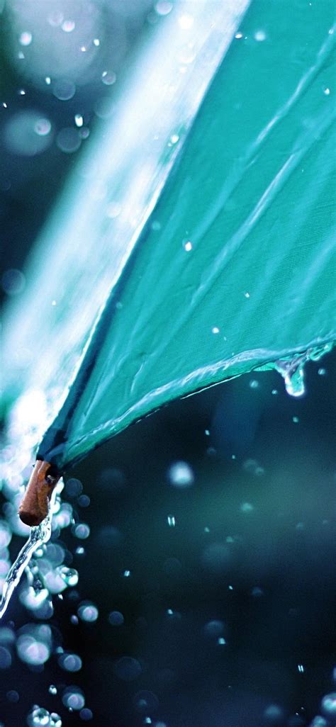 Rainy Day Beautiful Wallpaper Umbrella In The Water