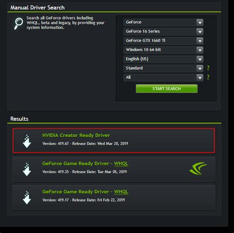 Specify a correct version of file. Latest NVIDIA GeForce Graphics Drivers for Windows 10 ...