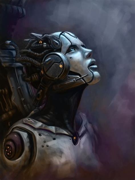 Solice Rising By Bob Garvin Cyberpunk Robot Girl Cyborg Futuristic